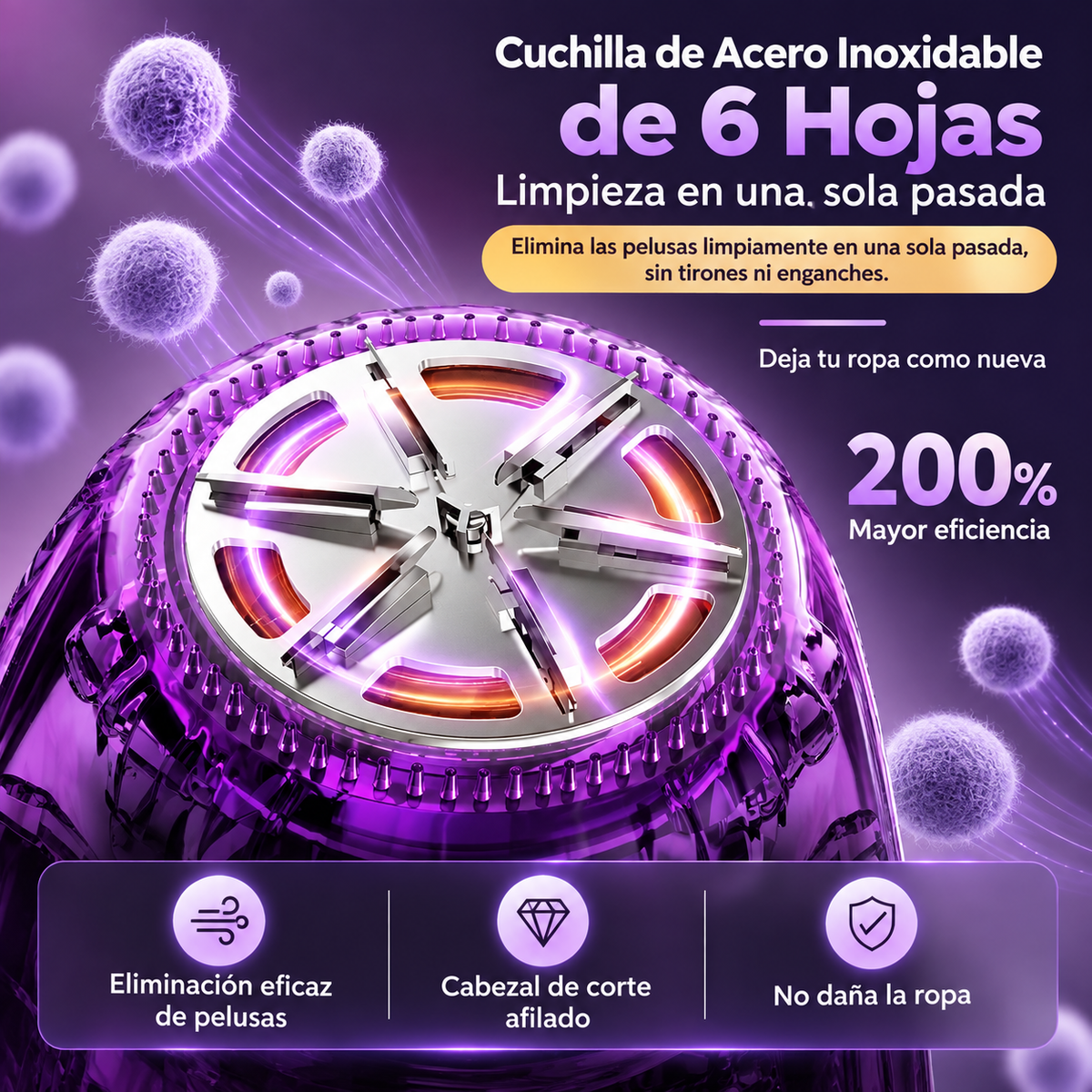 Quitapelusas Recargable para Ropa