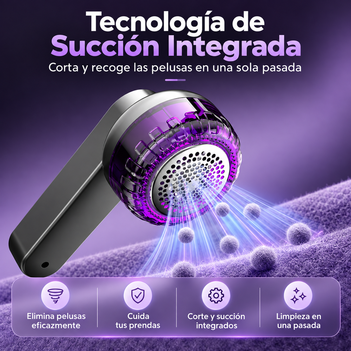 Quitapelusas Recargable para Ropa